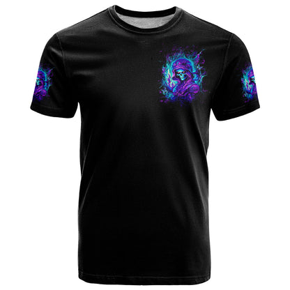 Flame Girl Skull T-Shirt The Good Girl In Me Got Tired Of The Bullshit Graphic Tee