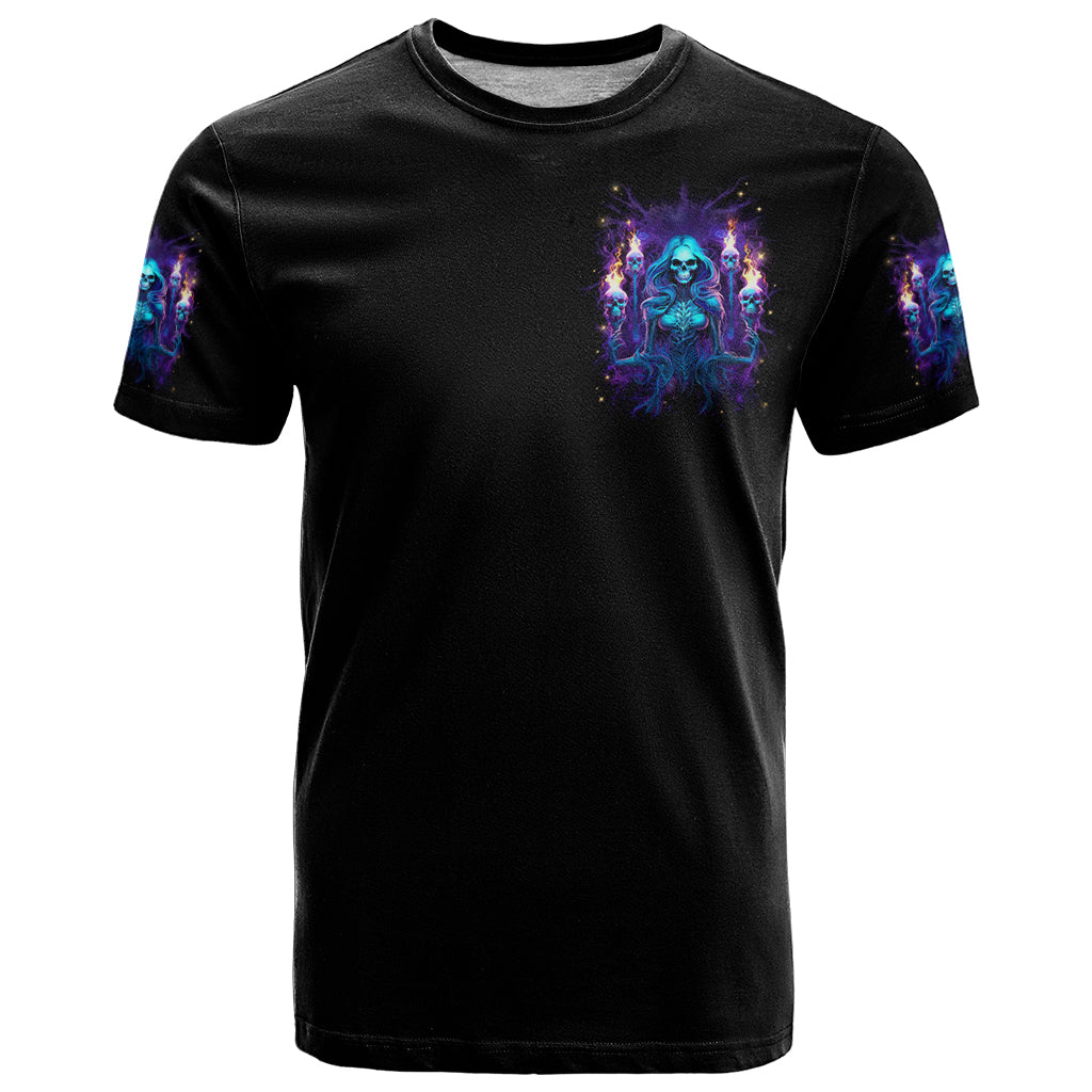 Witch Skull T-Shirt Wake Up Beasuty I't Time To Beast Graphic Tee