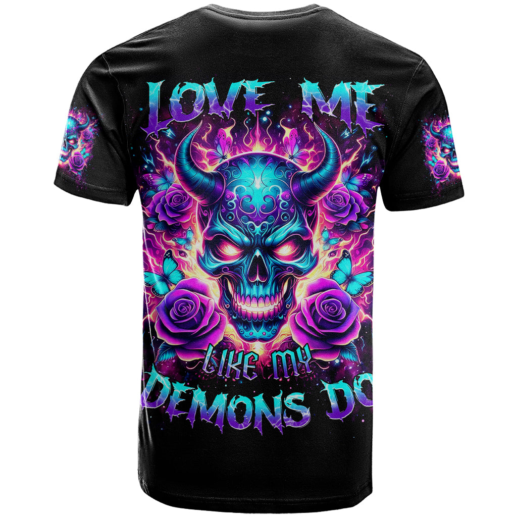 Thunder Skull T-Shirt Love Me Like My Demons Do Graphic Tee
