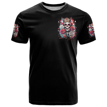 Queen Skull T-Shirt Bitch I'm Not A Princess I'm The Fucking Queen Graphic Tee
