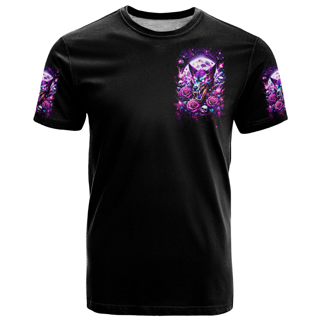 Rose Wolf T-Shirt I May Not Be Perfect But At Least I'm Not You Graphic Tee