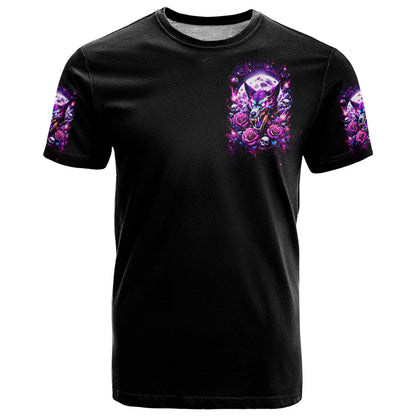 Rose Wolf T-Shirt I May Not Be Perfect But At Least I'm Not You Graphic Tee