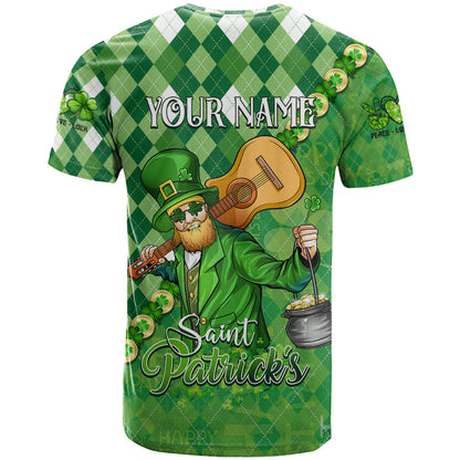 Personalized Happy St Patrick's Day T-Shirt Irish Leprechaun Graphic Tee
