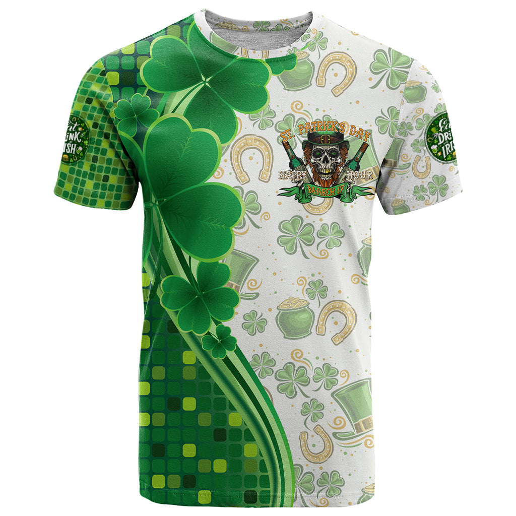 Happy St Patrick's Day T-Shirt Eat Drink and Be Irish Graphic Tee