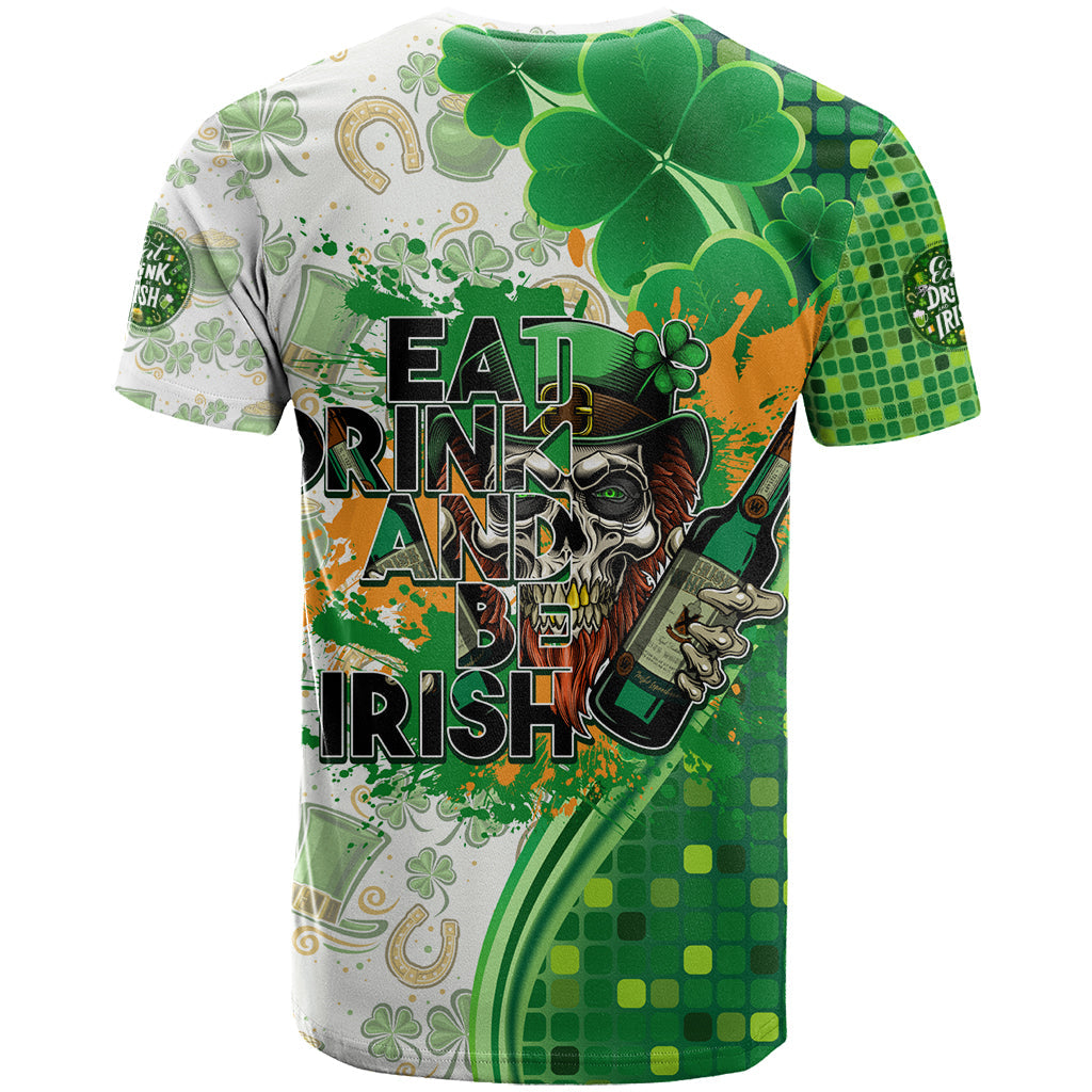 Happy St Patrick's Day T-Shirt Eat Drink and Be Irish Graphic Tee
