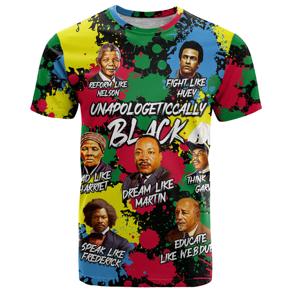 Unapologetically Black T-Shirt Civil Rights Leaders Graphic Tee