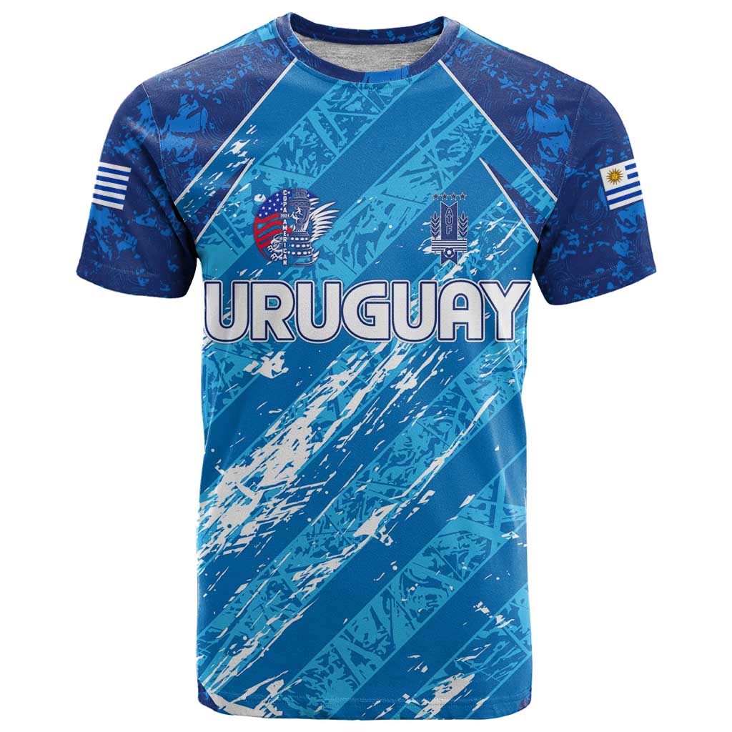 Uruguay Football 2024 T-Shirt The Sky Blue Graphic Tee