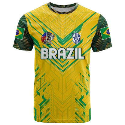 Brazil Football 2024 T-Shirt Selecao Bright Yellow Graphic Tee