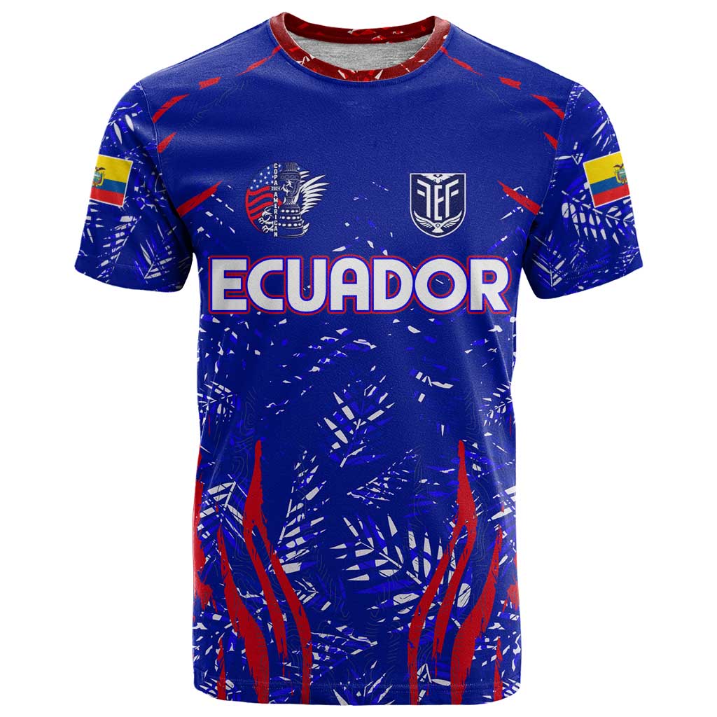 Ecuador Football 2024 T-Shirt La Tricolor Graphic Tee