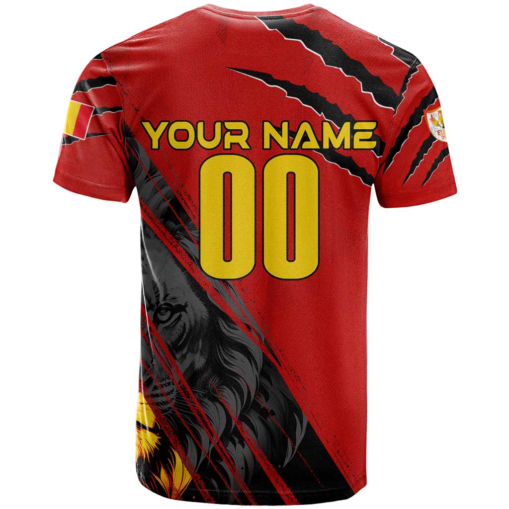 Personalized Belgium Football 2024 T-Shirt Trophy Wing Style Graphic Tee