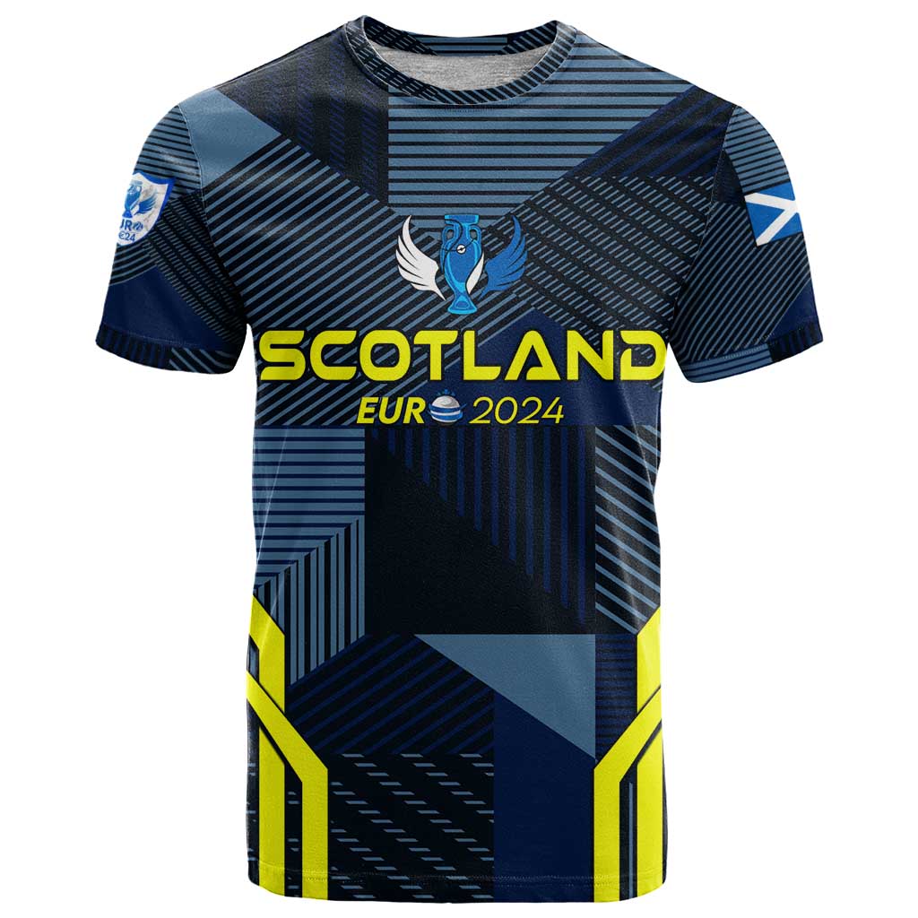 Personalized Scotland Football 2024 T-Shirt Trophy Wing Style Graphic Tee