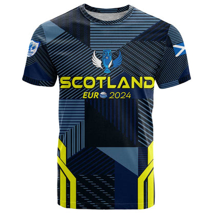 Personalized Scotland Football 2024 T-Shirt Trophy Wing Style Graphic Tee