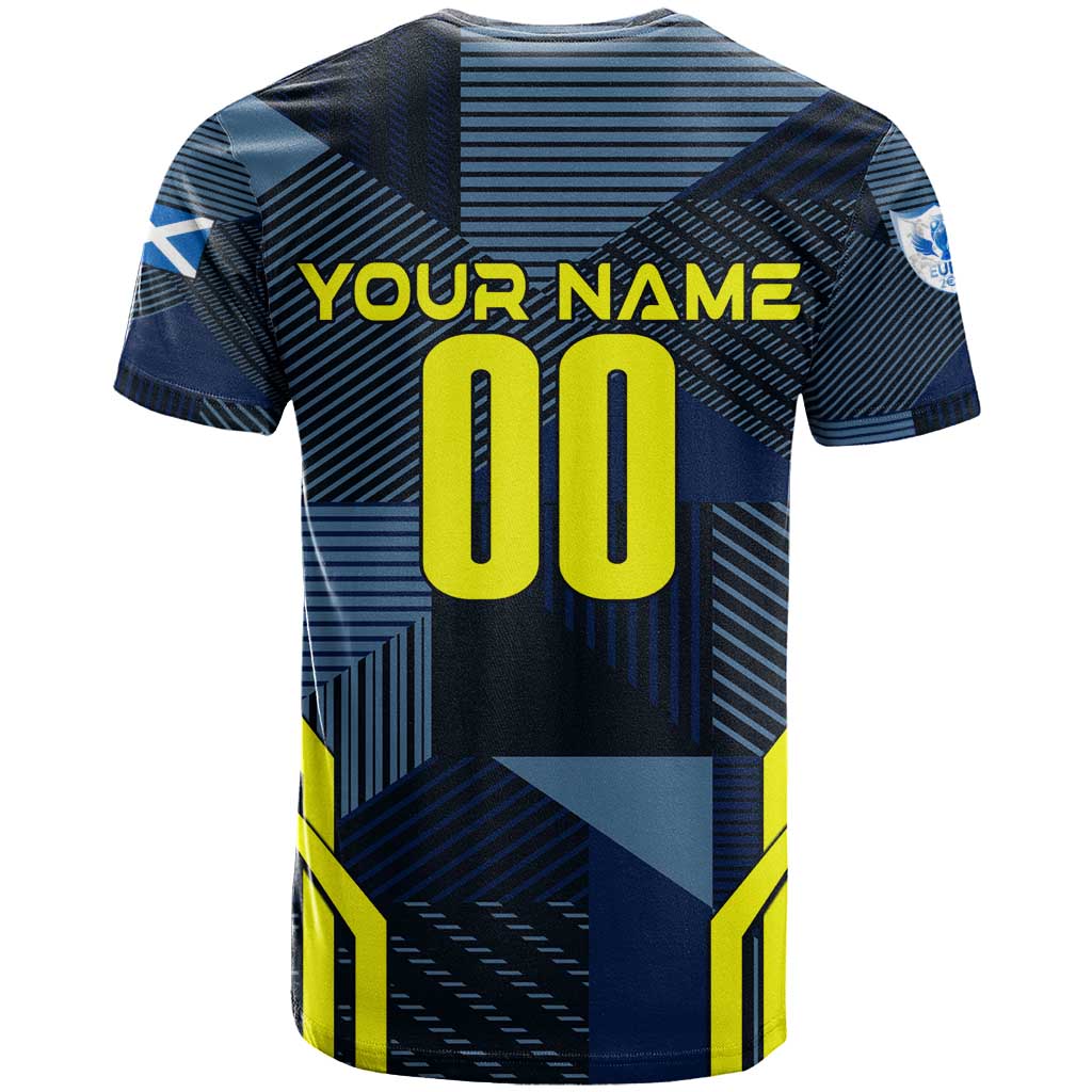Personalized Scotland Football 2024 T-Shirt Trophy Wing Style Graphic Tee