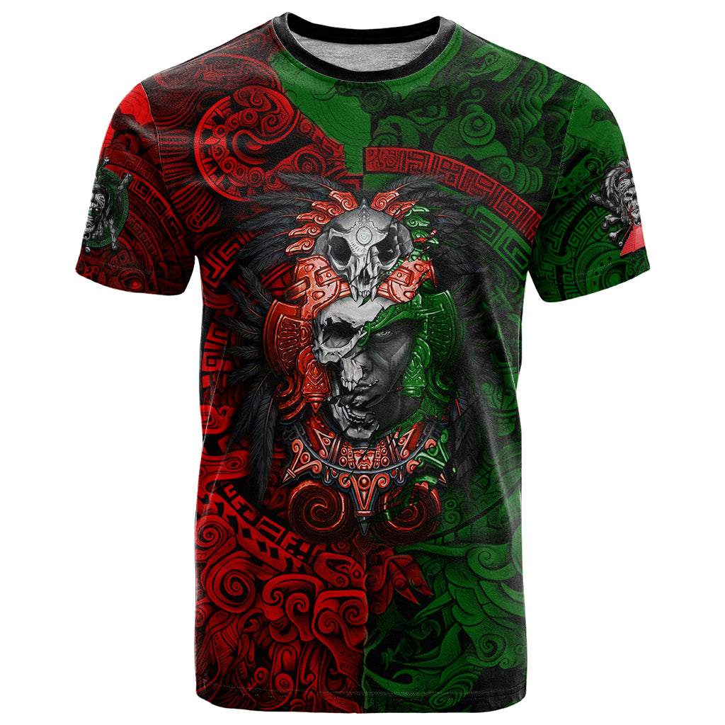Skulls Aztec Warriors T-Shirt Graphic Tee
