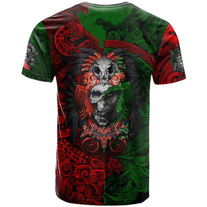 Skulls Aztec Warriors T-Shirt Graphic Tee