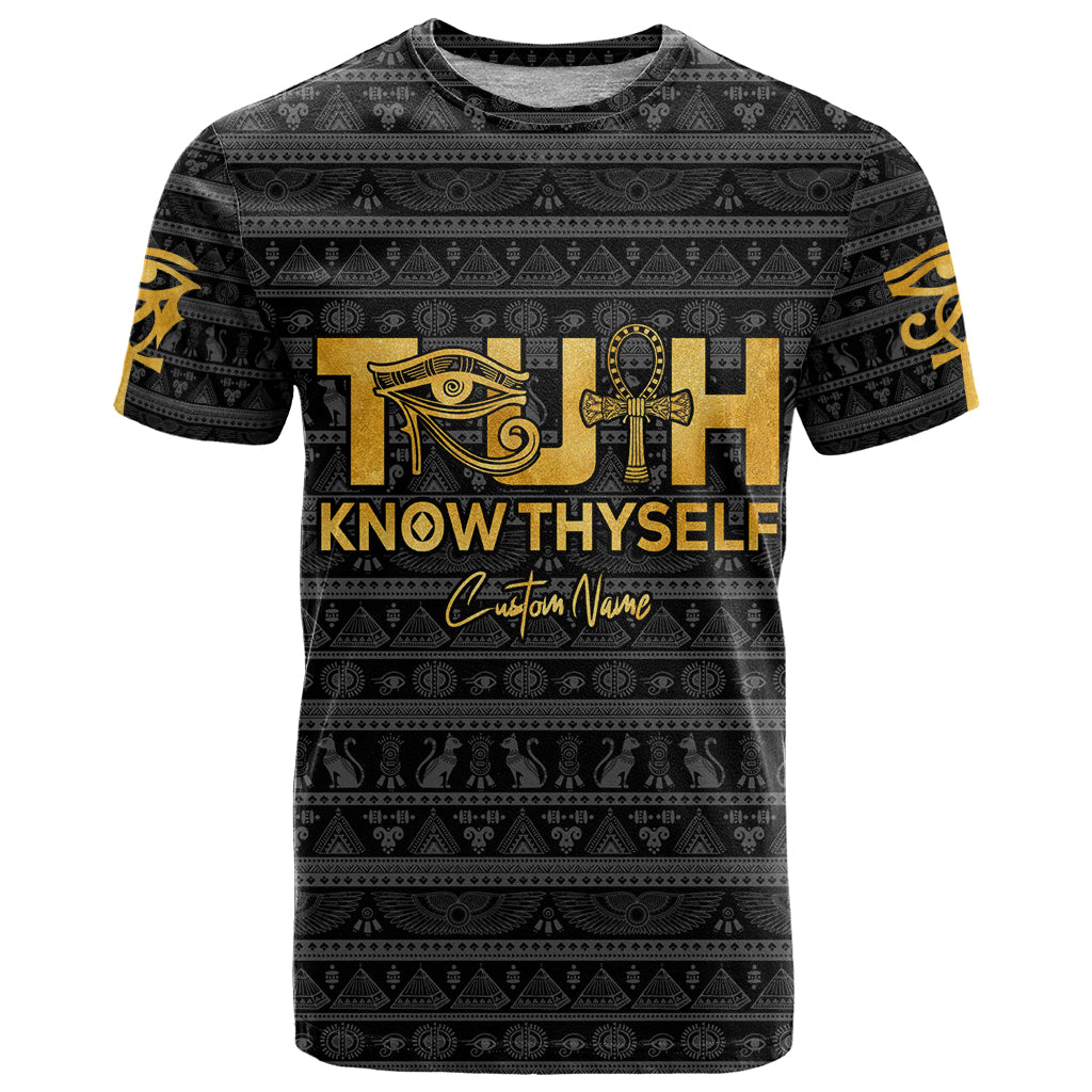 Personalized Truth Know Thyself T-Shirt Eye of Horus and Ankh Graphic Tee
