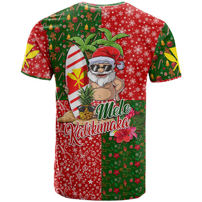 Hawaii Christmas T-Shirt Mele Kalikimaka Kanaka Maoli Graphic Tee