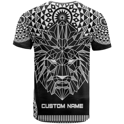 Geometric Head Lion T-Shirt Graphic Tee