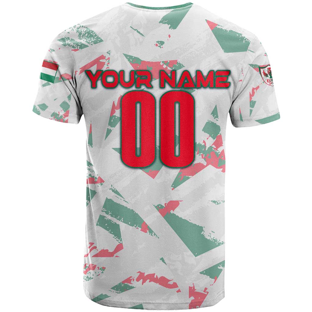 Personalized Hungary Football 2024 T-Shirt Trophy Wing Style Graphic Tee