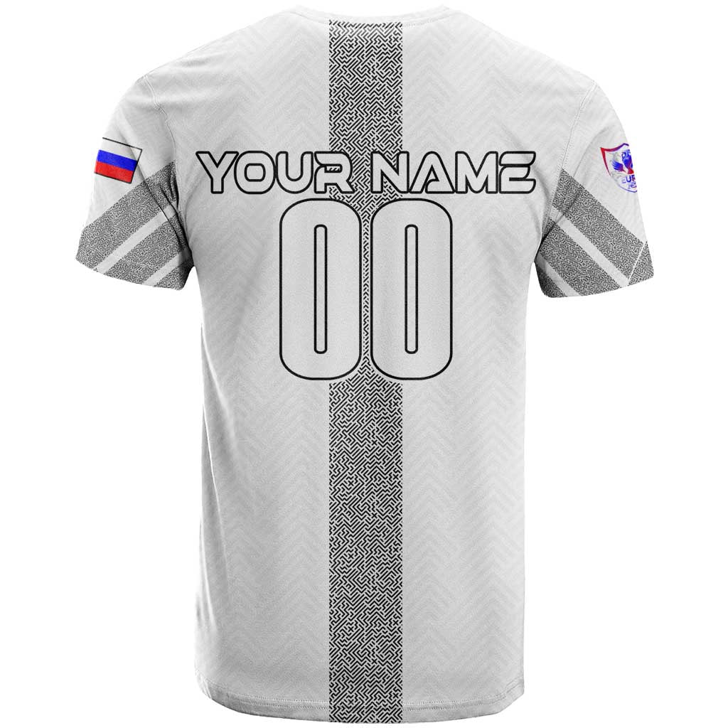 Personalized Slovenia Football 2024 T-Shirt Trophy Wing Style Graphic Tee