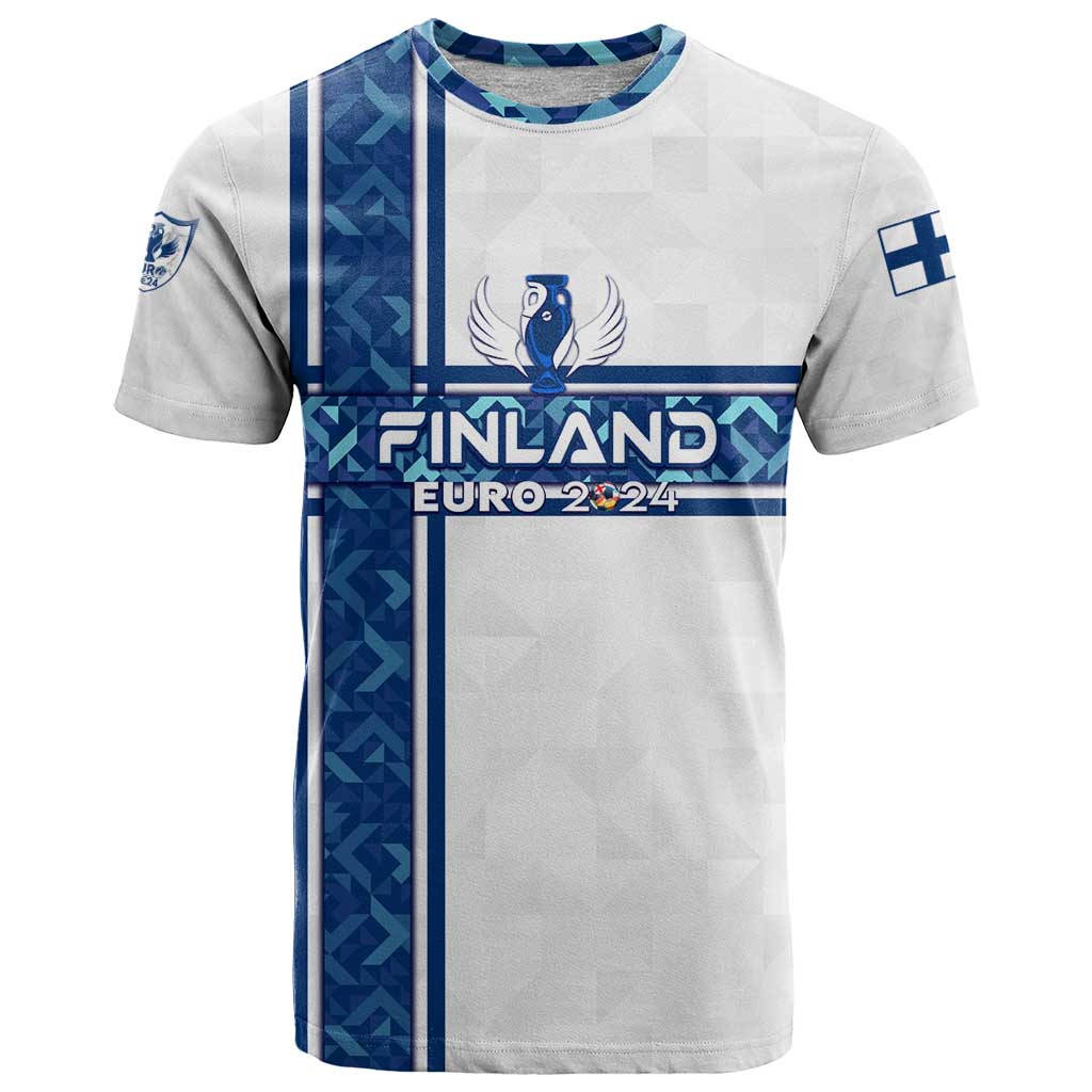 Personalized Finland Football 2024 T-Shirt Trophy Wing Style Graphic Tee