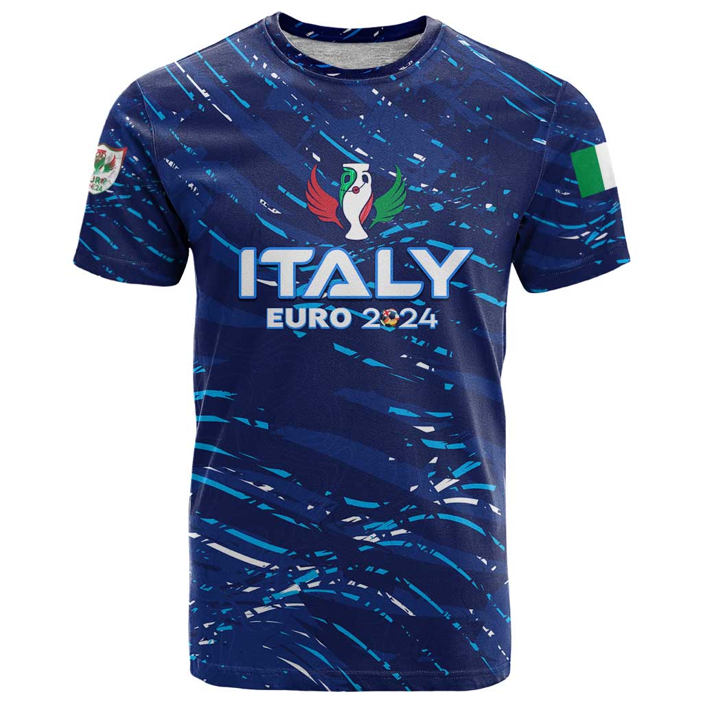 Personalized Italy Football 2024 T-Shirt Trophy Wing Style Graphic Tee