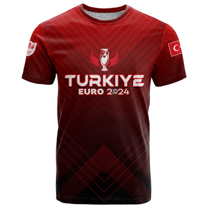 Personalized Turkey Football 2024 T-Shirt Trophy Wing Style Graphic Tee