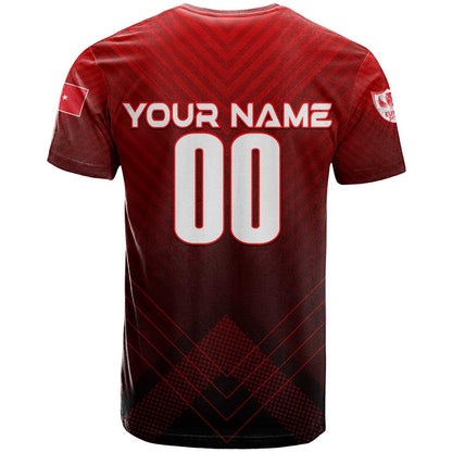 Personalized Turkey Football 2024 T-Shirt Trophy Wing Style Graphic Tee