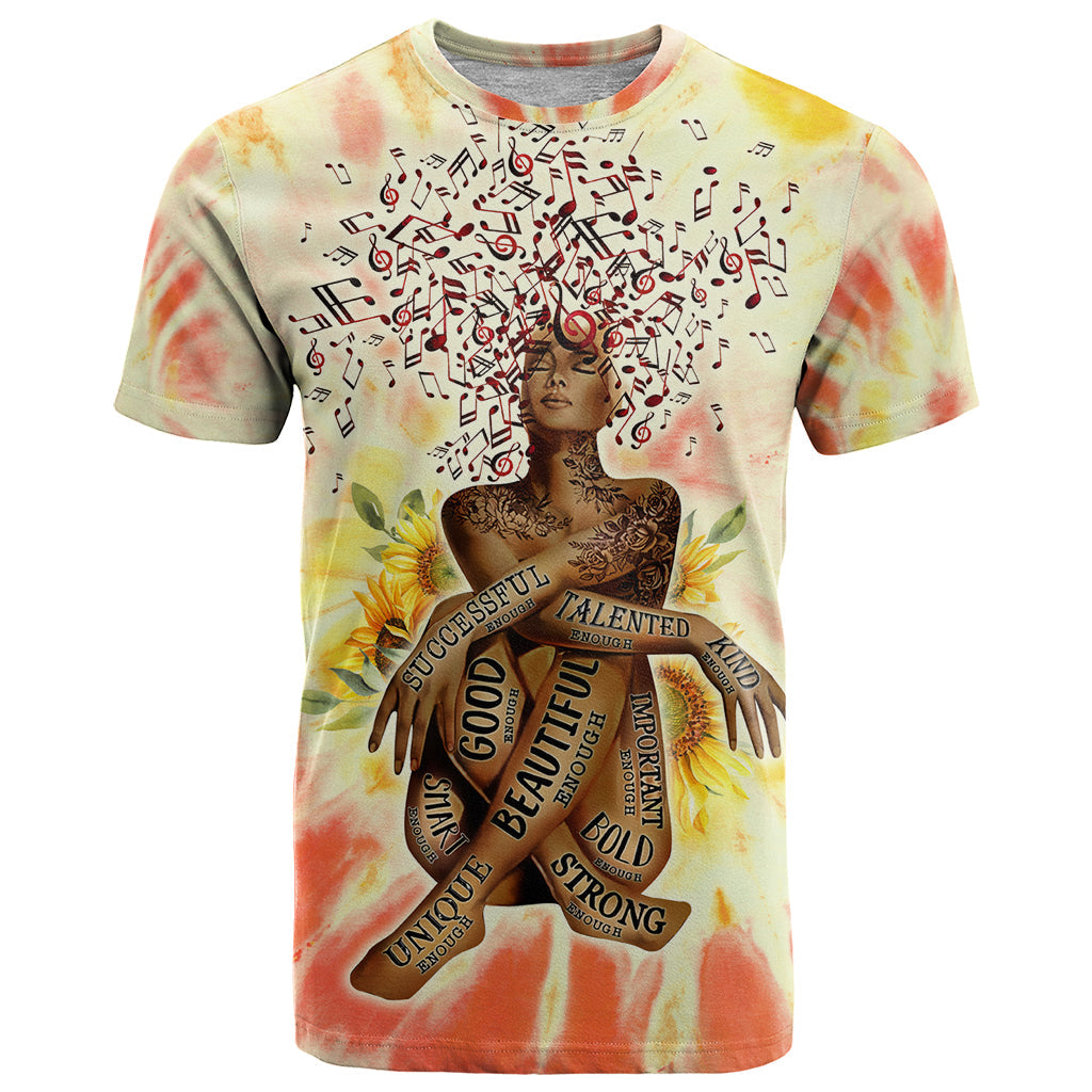 Black Queen Tie Dye T-Shirt Graphic Tee