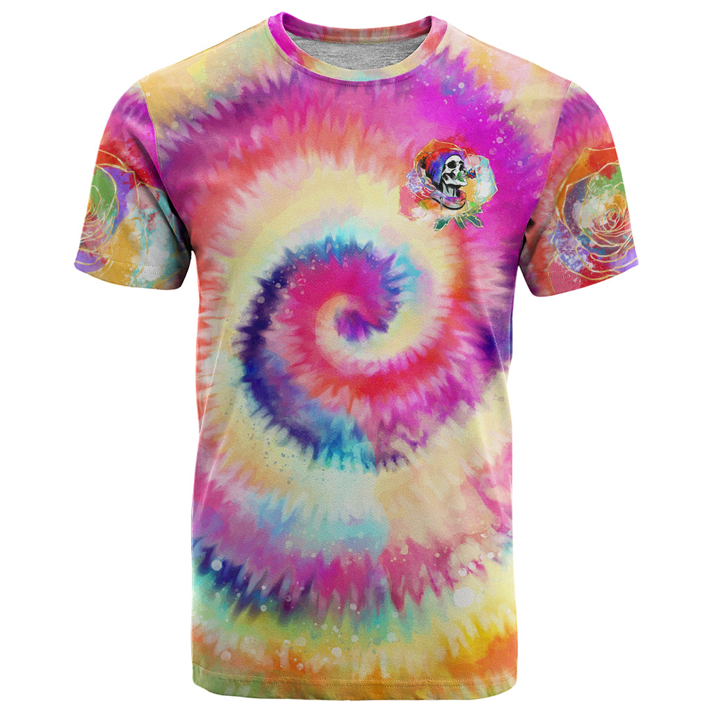 We Are All Human LGBT T-Shirt Skull Tie Dye Graphic Tee
