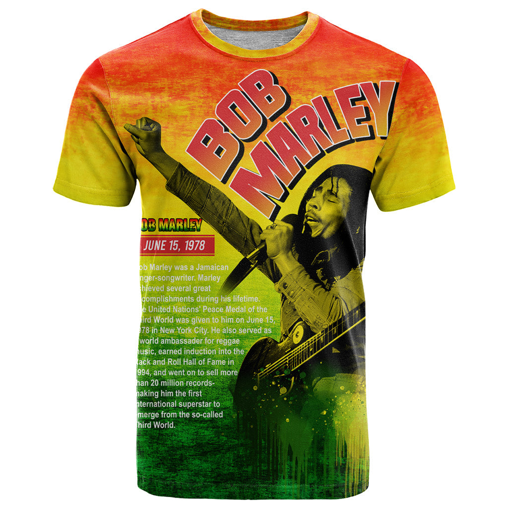 The Real Legend Bob T-Shirt African Jamaica Reggae Graphic Tee