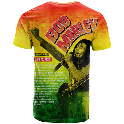 The Real Legend Bob T-Shirt African Jamaica Reggae Graphic Tee