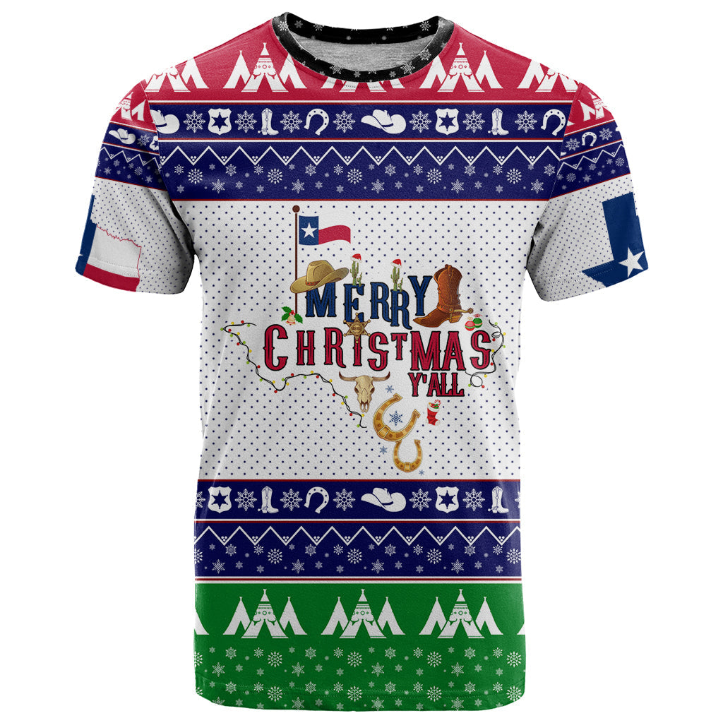 Merry Christmas Yall Texas T-Shirt Graphic Tee