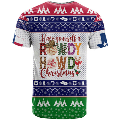 Merry Christmas Yall Texas T-Shirt Graphic Tee
