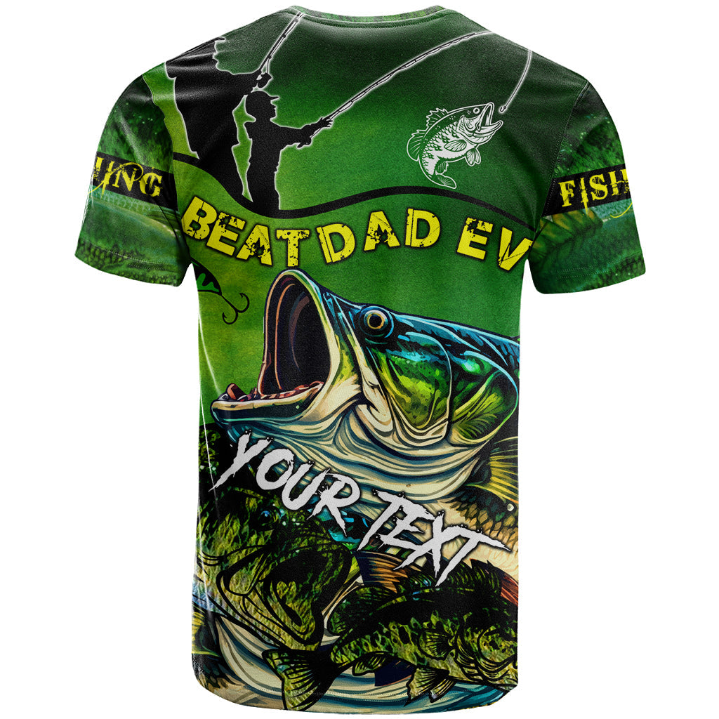 Father's Day Bass Fishing T-Shirt Best Dad Ever Graphic Tee