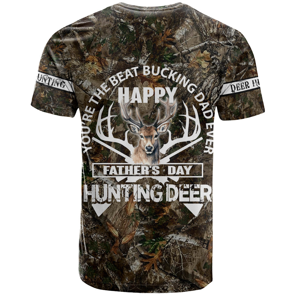 Happy Father's Day Deer Hunting T-Shirt Dad I Love You Graphic Tee