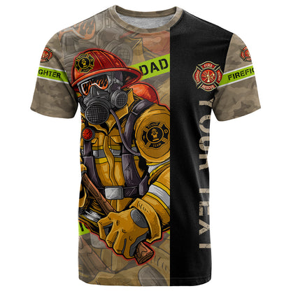 Firefighter Make The Best Dad T-Shirt Father's Day Graphic Tee