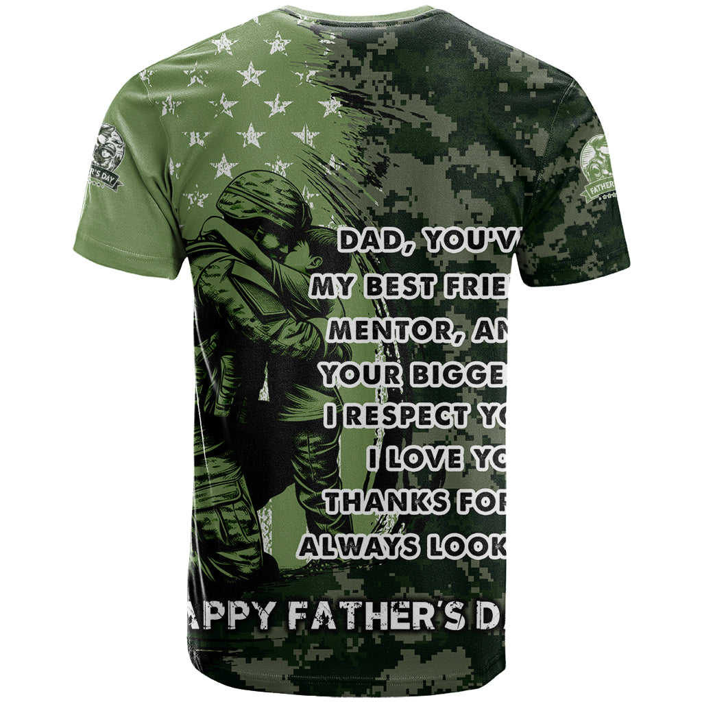 Veteran Father's Day My Hero T-Shirt Veteran Dad Graphic Tee