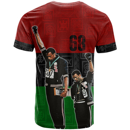 Mexico City 1968 African American T-Shirt Black Power Salute Graphic Tee