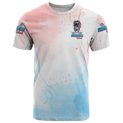 Skull Girl T-Shirt Never Fck Given Graphic Tee