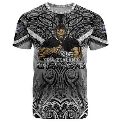 New Zealand T-Shirt Rugby Aotearoa Champions Graphic Tee
