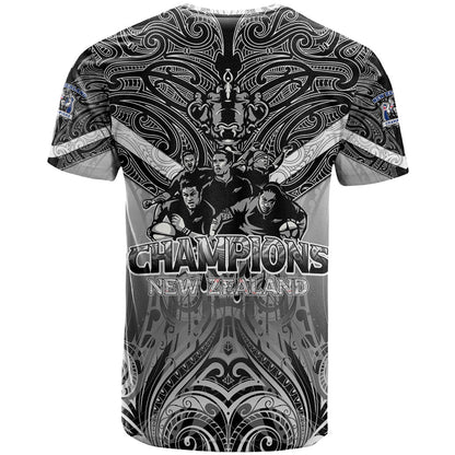 New Zealand T-Shirt Rugby Aotearoa Champions Graphic Tee