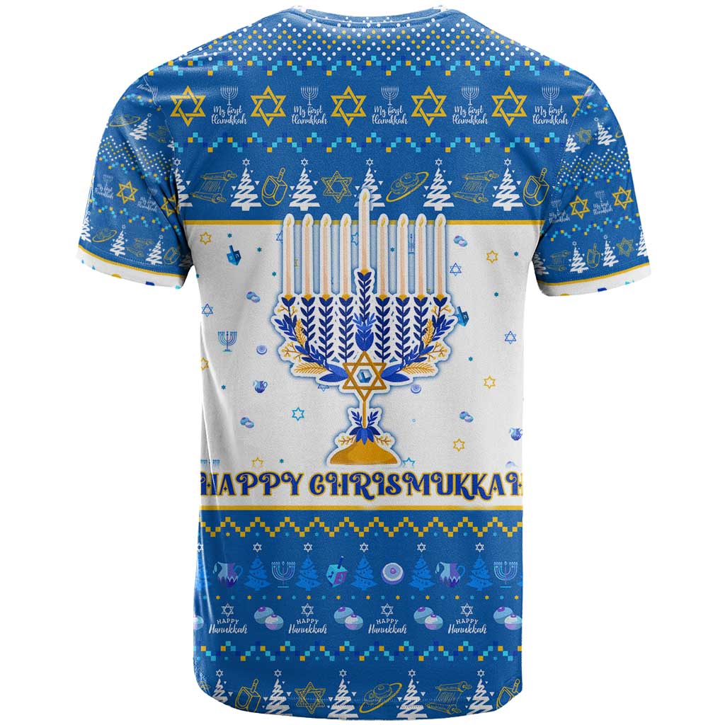 Happy Chrismukkah T-Shirt Gnome Funny Hanukkah Christmas Mashup Graphic Tee