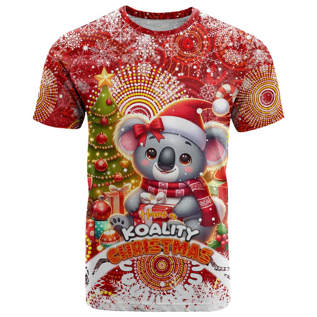 Koality Christmas T-Shirt Cute Aussie Koala Holiday Graphic Tee