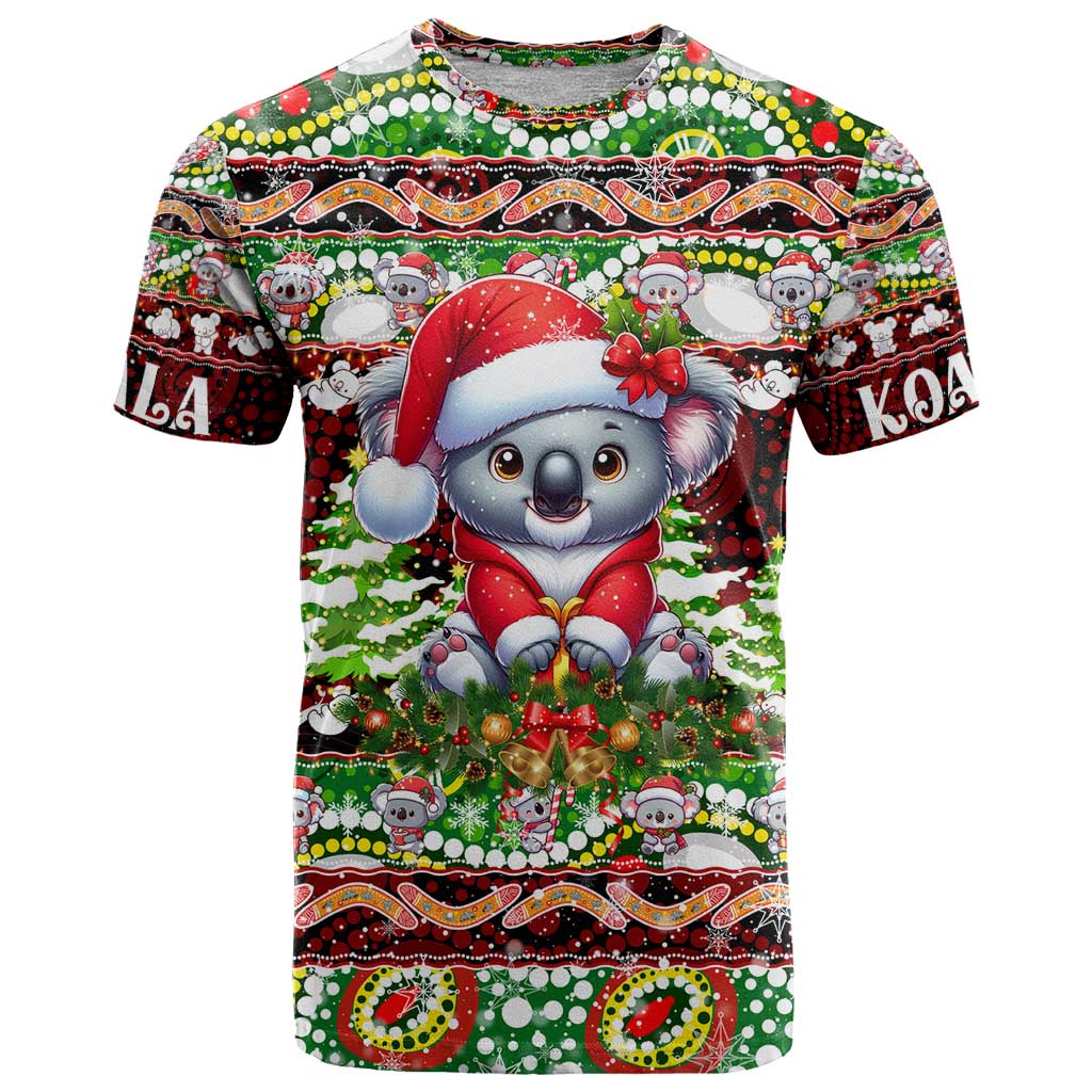 Koala Christmas T-Shirt Australia Aboriginal Cute Santa Koalas Graphic Tee