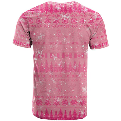 Merry Christmas Canada T-Shirt Xmas Travel Map Graphic Tee