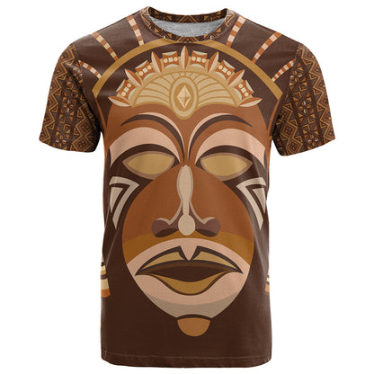 African Women T-Shirt Tribal Ethnic Mask Graphic Tee