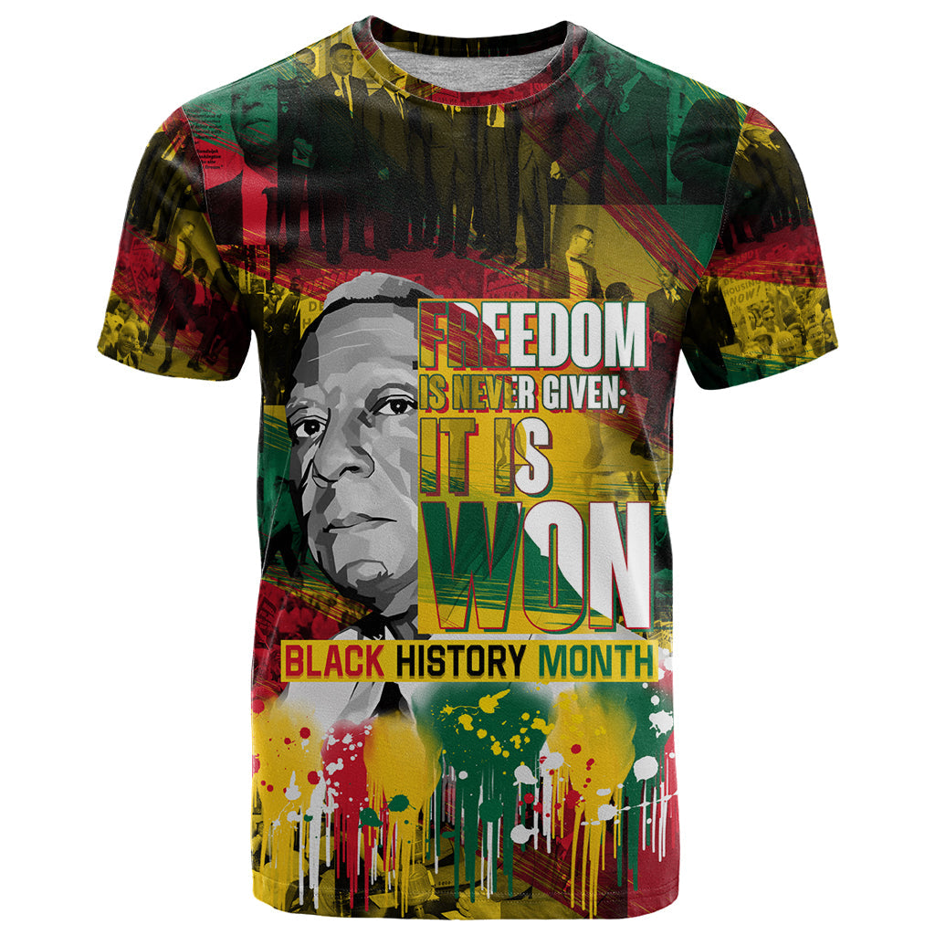 Freedom Is Never Given It Is Won T-Shirt Asa Philip Randolph Graphic Tee