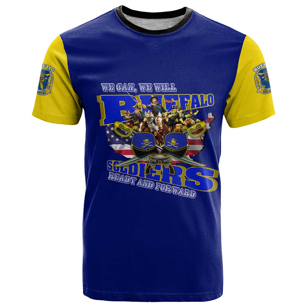 We Can We Will Buffalo Soldiers T-Shirt Ready and Forward Graphic Tee