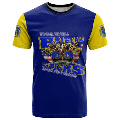 We Can We Will Buffalo Soldiers T-Shirt Ready and Forward Graphic Tee